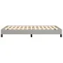 Light gray fabric bed frame 120x190 cm by , Beds and slatted bases - Ref: Foro24-379482, Price: 94,84 €, Discount: %