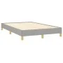 Light gray fabric bed frame 120x190 cm by , Beds and slatted bases - Ref: Foro24-379489, Price: 91,40 €, Discount: %