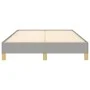 Estructura de cama tela gris claro 120x190 cm de , Camas y somieres - Ref: Foro24-379489, Precio: 91,67 €, Descuento: %