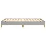 Light gray fabric bed frame 120x190 cm by , Beds and slatted bases - Ref: Foro24-379489, Price: 91,40 €, Discount: %