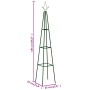 Climbing plant support 2 units dark green iron 35x35x195cm by vidaXL, Pergolas, arches and garden trellises - Ref: Foro24-470...