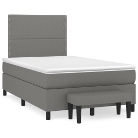 Box Federkasten mit dunkelgrauer Matratze 120x190 cm von , Betten und Lattenroste - Ref: Foro24-3270349, Preis: 415,45 €, Rab...