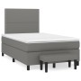 Box spring bed with dark gray fabric mattress 120x190 cm by , Beds and slatted bases - Ref: Foro24-3270349, Price: 415,45 €, ...