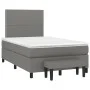 Box spring bed with dark gray fabric mattress 120x190 cm by , Beds and slatted bases - Ref: Foro24-3270349, Price: 430,87 €, ...