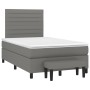 Box spring bed with dark gray fabric mattress 120x190 cm by , Beds and slatted bases - Ref: Foro24-3270363, Price: 428,67 €, ...
