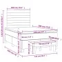 Box Federkasten mit dunkelgrauer Matratze 120x190 cm von , Betten und Lattenroste - Ref: Foro24-3270363, Preis: 443,03 €, Rab...