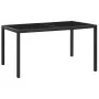 Garden dining set 7 pieces black synthetic rattan by vidaXL, Garden sets - Ref: Foro24-45977, Price: 498,29 €, Discount: %