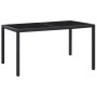 Garten-Essgruppe 7-teilig aus schwarzem synthetischem Rattan von vidaXL, Gartensets - Ref: Foro24-45977, Preis: 548,06 €, Rab...