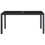 Garden dining set 7 pieces black synthetic rattan by vidaXL, Garden sets - Ref: Foro24-45977, Price: 498,29 €, Discount: %