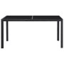 Garten-Essgruppe 7-teilig aus schwarzem synthetischem Rattan von vidaXL, Gartensets - Ref: Foro24-45977, Preis: 548,06 €, Rab...