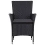 Garden dining set 7 pieces black synthetic rattan by vidaXL, Garden sets - Ref: Foro24-45977, Price: 498,29 €, Discount: %