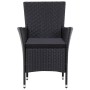 Garten-Essgruppe 7-teilig aus schwarzem synthetischem Rattan von vidaXL, Gartensets - Ref: Foro24-45977, Preis: 548,06 €, Rab...