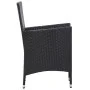 Garden dining set 7 pieces black synthetic rattan by vidaXL, Garden sets - Ref: Foro24-45977, Price: 498,29 €, Discount: %