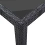 Garden dining set 7 pieces black synthetic rattan by vidaXL, Garden sets - Ref: Foro24-45977, Price: 498,29 €, Discount: %