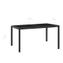 Garden dining set 7 pieces black synthetic rattan by vidaXL, Garden sets - Ref: Foro24-45977, Price: 498,29 €, Discount: %