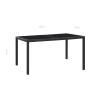 Garten-Essgruppe 7-teilig aus schwarzem synthetischem Rattan von vidaXL, Gartensets - Ref: Foro24-45977, Preis: 548,06 €, Rab...