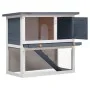 Kaninchenkäfig mit 1 grauen Holztür von vidaXL, Käfige und Lebensräume für Kleintiere - Ref: Foro24-170831, Preis: 115,88 €, ...