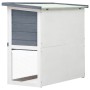 Jaula conejera con 1 puerta madera gris de vidaXL, Jaulas y habitáculos para animales pequeños - Ref: Foro24-170831, Precio: ...