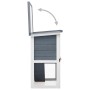 Jaula conejera con 1 puerta madera gris de vidaXL, Jaulas y habitáculos para animales pequeños - Ref: Foro24-170831, Precio: ...