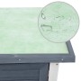 Jaula conejera con 1 puerta madera gris de vidaXL, Jaulas y habitáculos para animales pequeños - Ref: Foro24-170831, Precio: ...