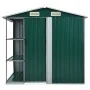 Garden shed with green iron shelf 205x130x183 cm by vidaXL, Sheds - Ref: Foro24-47104, Price: 300,90 €, Discount: %