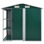 Gartenhaus mit grünem Eisenregal 205x130x183 cm von vidaXL, Schuppen - Ref: Foro24-47104, Preis: 307,88 €, Rabatt: %