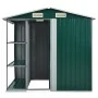 Garden shed with green iron shelf 205x130x183 cm by vidaXL, Sheds - Ref: Foro24-47104, Price: 300,90 €, Discount: %