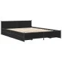 Bett mit Schubladen schwarz Engineering Holz 120x200 cm von , Betten und Lattenroste - Ref: Foro24-3279937, Preis: 179,21 €, ...