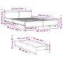 Bett mit Schubladen schwarz Engineering Holz 120x200 cm von , Betten und Lattenroste - Ref: Foro24-3279937, Preis: 179,21 €, ...
