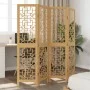 4-panel partition screen solid paulownia wood brown by , Room dividers - Ref: Foro24-358865, Price: 81,58 €, Discount: %