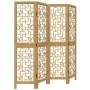 4-panel partition screen solid paulownia wood brown by , Room dividers - Ref: Foro24-358865, Price: 81,58 €, Discount: %