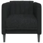 Sillón de tela negro de , Sofás - Ref: Foro24-372597, Precio: 152,17 €, Descuento: %