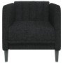 Sillón de tela negro de , Sofás - Ref: Foro24-372597, Precio: 156,39 €, Descuento: %