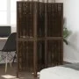 Biombo separador de 3 paneles madera paulownia marrón oscuro de , Divisores de ambientes - Ref: Foro24-358653, Precio: 81,66 ...