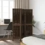 Biombo separador de 3 paneles madera paulownia marrón oscuro de , Divisores de ambientes - Ref: Foro24-358653, Precio: 81,66 ...