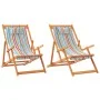 Klappbare Strandkörbe 2 Einheiten aus mehrfarbigem Stoff von , Gartenstühle - Ref: Foro24-3214483, Preis: 146,58 €, Rabatt: %