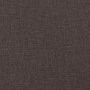 Estructura de cama con cabecera Marrón oscuro 80 x 200 cm tela