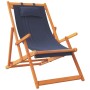 Klappbare Strandkörbe 2 Einheiten aus blauem Stoff von , Gartenstühle - Ref: Foro24-3214481, Preis: 111,88 €, Rabatt: %