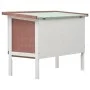 1-stöckiger Kaninchenkäfig aus braunem Holz von vidaXL, Käfige und Lebensräume für Kleintiere - Ref: Foro24-170829, Preis: 80...