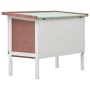 1-stöckiger Kaninchenkäfig aus braunem Holz von vidaXL, Käfige und Lebensräume für Kleintiere - Ref: Foro24-170829, Preis: 78...