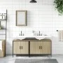 3-teiliges Badmöbelset aus Sonoma-Eichensperrholz von , Badezimmermöbel - Ref: Foro24-3214791, Preis: 157,47 €, Rabatt: %
