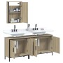 3-teiliges Badmöbelset aus Sonoma-Eichensperrholz von , Badezimmermöbel - Ref: Foro24-3214791, Preis: 160,17 €, Rabatt: %