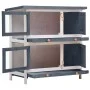 Rabbit cage with 4 doors, gray wood. by vidaXL, Cages and habitats for small animals - Ref: Foro24-170834, Price: 130,67 €, D...