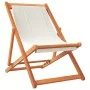 Klappbare Strandkörbe 2 Einheiten aus cremeweißem Stoff von , Gartenstühle - Ref: Foro24-3214495, Preis: 128,03 €, Rabatt: %