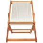 Klappbare Strandkörbe 2 Einheiten aus cremeweißem Stoff von , Gartenstühle - Ref: Foro24-3214495, Preis: 128,03 €, Rabatt: %