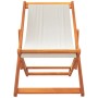 Klappbare Strandkörbe 2 Einheiten aus cremeweißem Stoff von , Gartenstühle - Ref: Foro24-3214495, Preis: 131,20 €, Rabatt: %