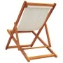 Klappbare Strandkörbe 2 Einheiten aus cremeweißem Stoff von , Gartenstühle - Ref: Foro24-3214495, Preis: 128,03 €, Rabatt: %