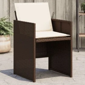 Gartenstühle mit Kissen 4 Stück braunes synthetisches Rattan von , Gartenstühle - Ref: Foro24-4007438, Preis: 217,92 €, Rabat...