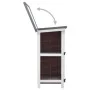 Rabbit cage with 4 doors, gray wood. by vidaXL, Cages and habitats for small animals - Ref: Foro24-170834, Price: 130,67 €, D...
