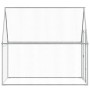 Jaula para gallinas acero galvanizado plateado 200x100x190 cm